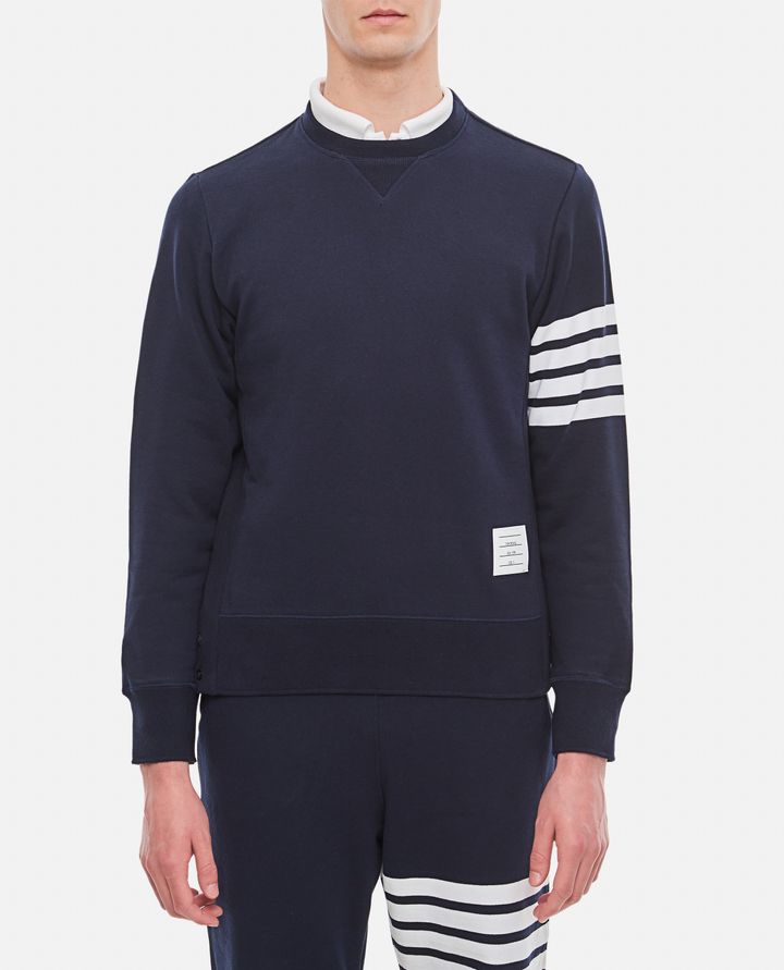 Thom Browne FELPA CLASSIC LOOPBACK 4 BAR Saldi Di Fabbrica
