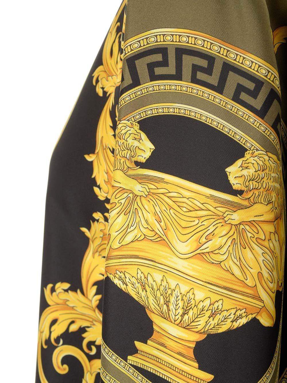 Al Duca D'Aosta Versace Camicia in twill di seta "Barocco" In Vendita