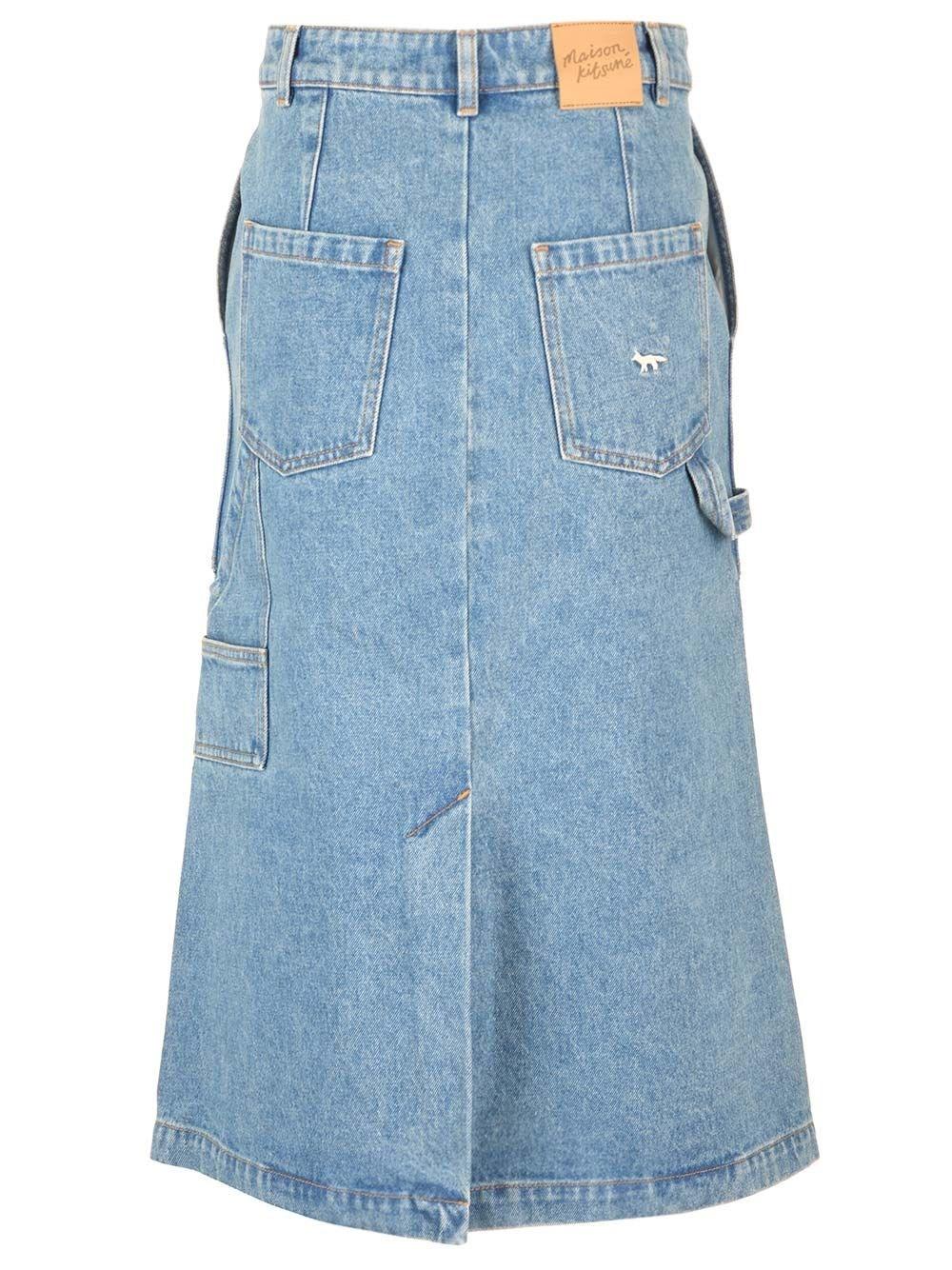 Al Duca D'Aosta Maison Kitsuné Gonna midi in denim Qualità Garantita