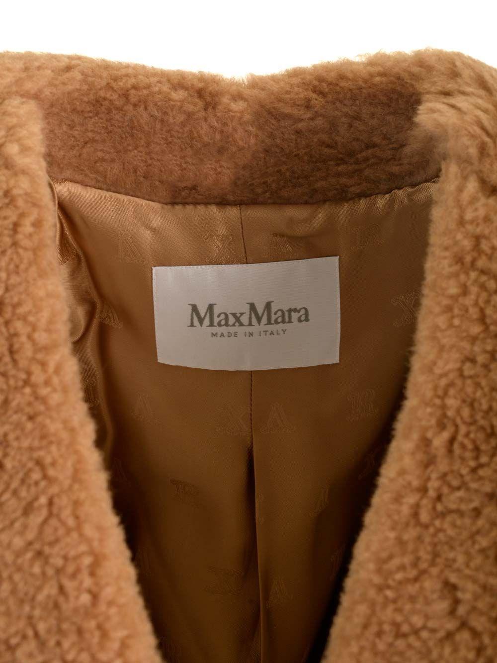 Al Duca D'Aosta Max Mara LOOK 24 - GARDONE TEDDY BIKER SILK CAMEL Saldi Di Fabbrica