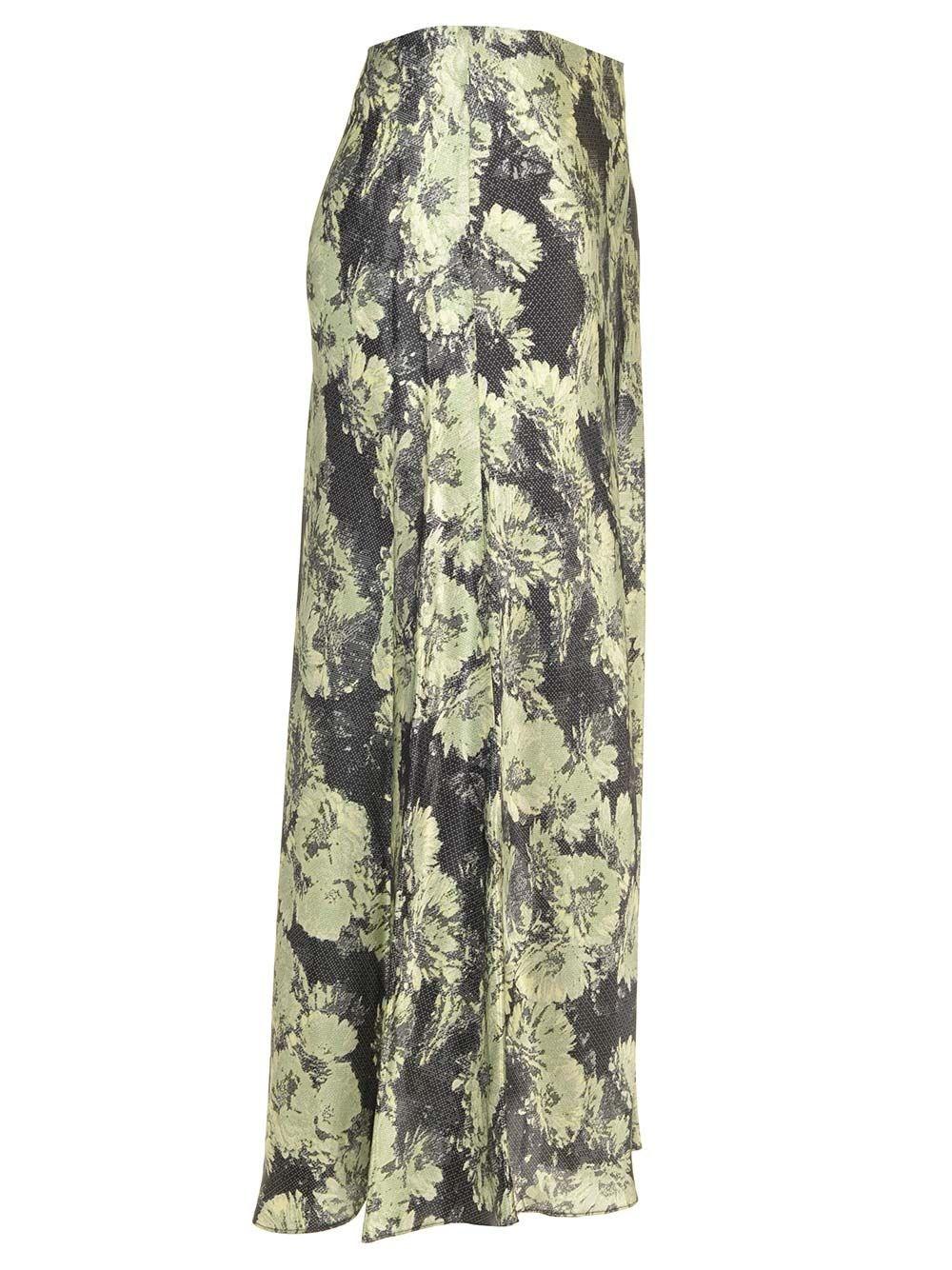 Al Duca D'Aosta Tory Burch Gonna in satin stampato Nuovo