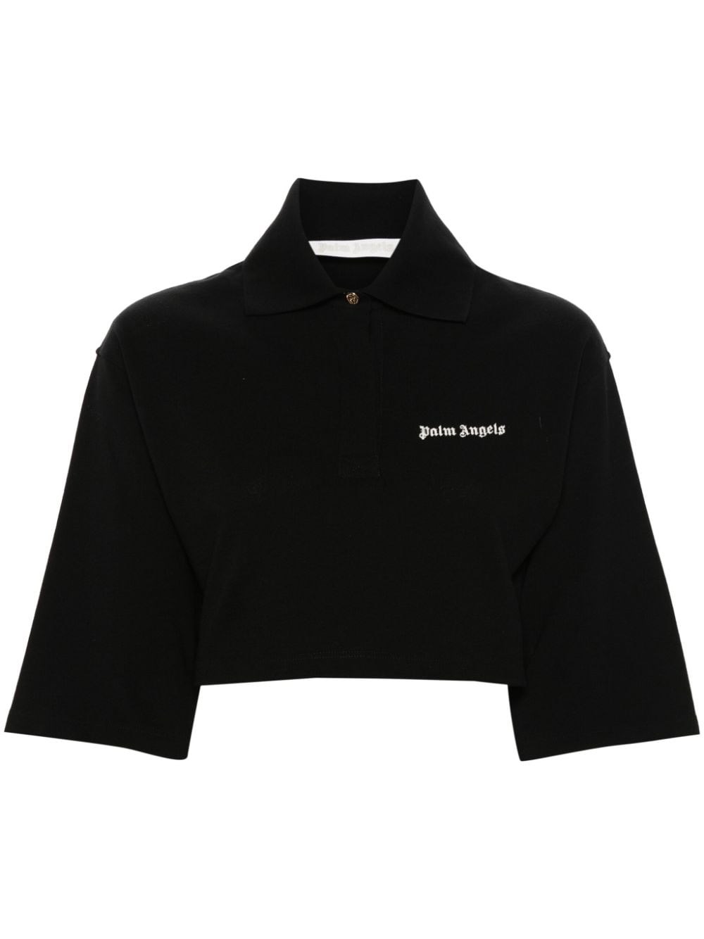Al Duca D'Aosta Palm Angels Polo cropped in cotone