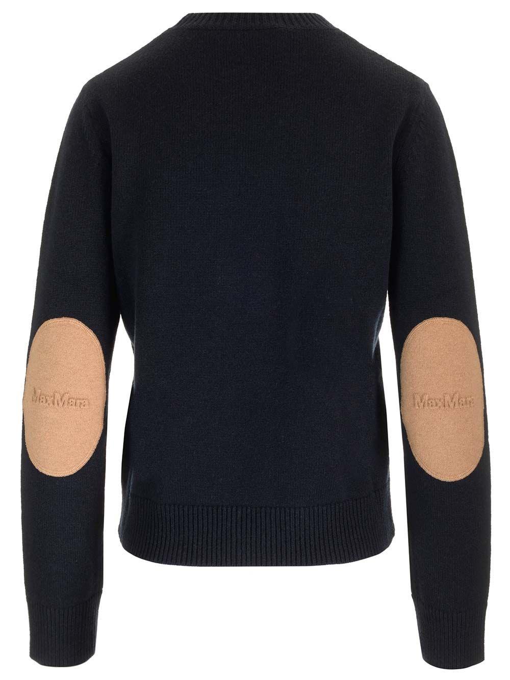 Al Duca D'Aosta 's Max Mara Maglione "Fedora" con toppe Qualità Garantita