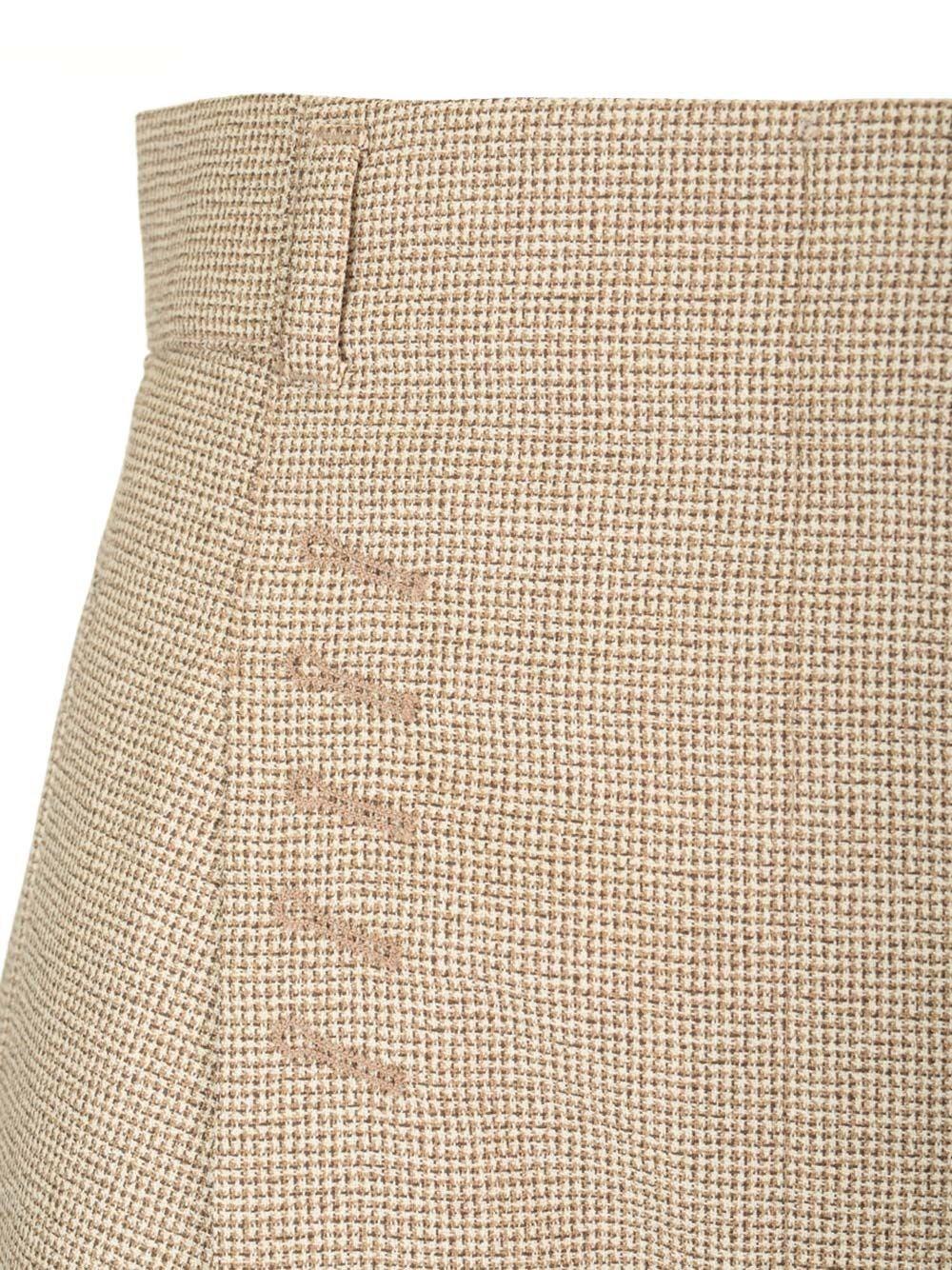 Al Duca D'Aosta Fendi Pantalone in lana micro check Fino Al -60%